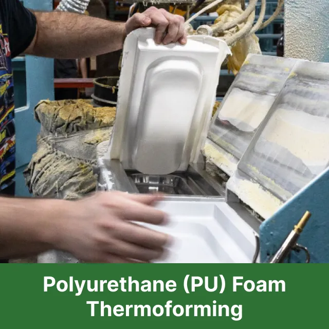 Low-temperature mold process for demolding polyurethane foam parts