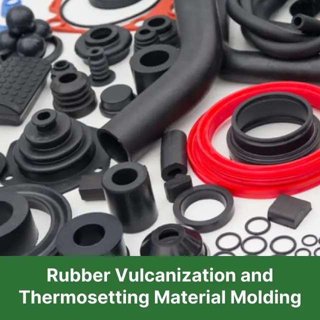 Medium- and high-temperature mold process for rubber product molding